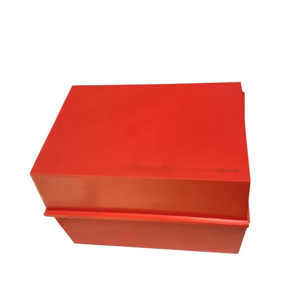 Vintage 70s Betty Crocker Recipe Card Library Red Box Index Cards Set‎ Retro